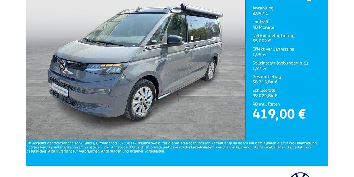 VW T7 California 9.855 km 62.747 &euro; Dortmund 44379