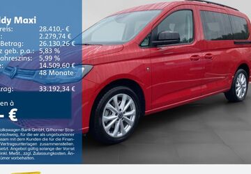 VW Caddy Maxi 55.204 km 27.890 &euro; Bochum 44892