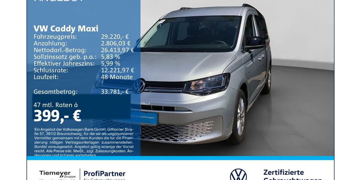 VW Caddy 18.649 km 28.210 &euro; Recklinghausen 45663