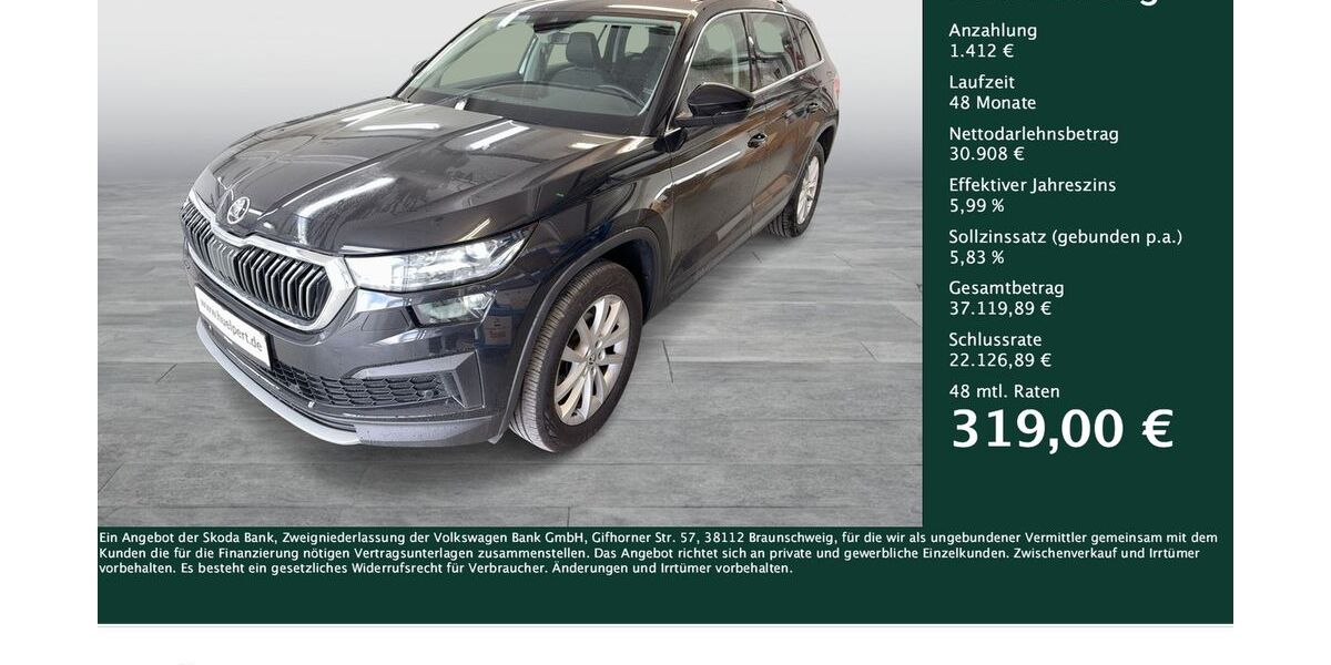 Skoda Kodiaq 28.767 km 31.777 &euro; Dortmund 44269