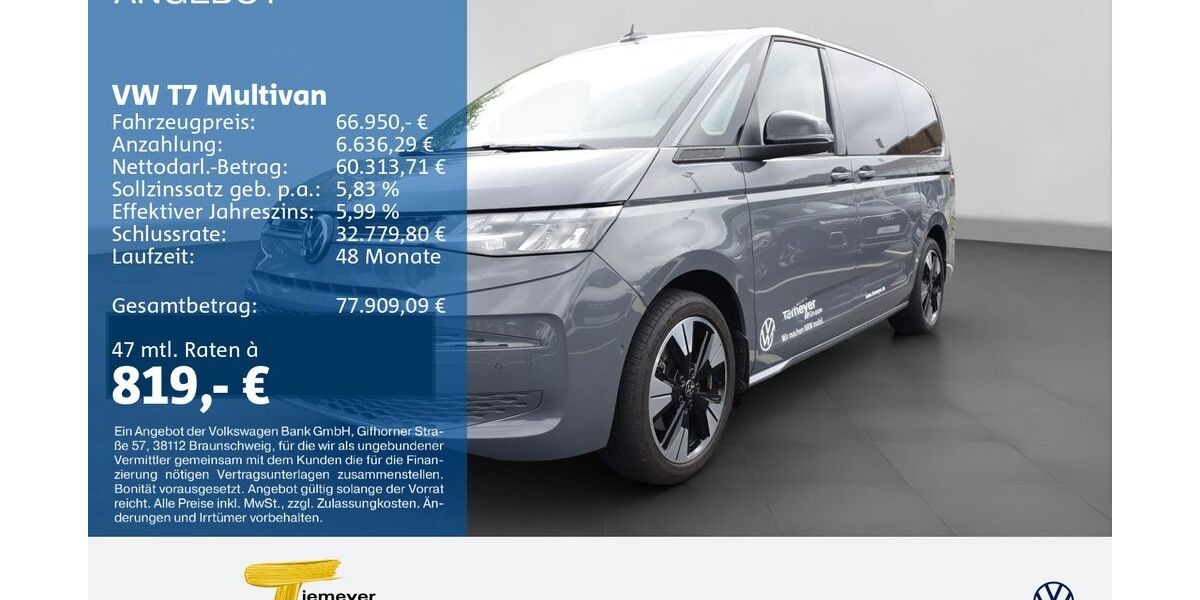VW T7 Multivan 14.990 km 62.790 &euro; Bochum 44892