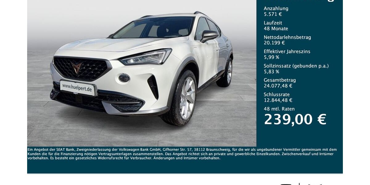 Cupra Formentor 29.058 km 23.499 &euro; Dortmund 44269