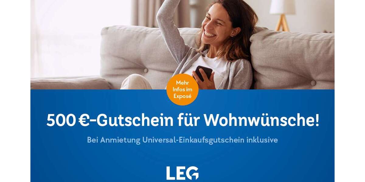 Etagenwohnung Bochum Bochum-Südwest - 2 Zimmer, 60 m&sup2;, 484&euro; | Angebot:27020921