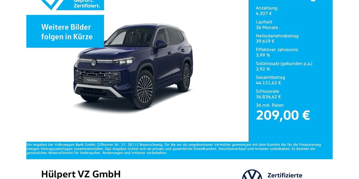 VW Tayron 6.078 km 43.855 &euro; Dortmund 44141