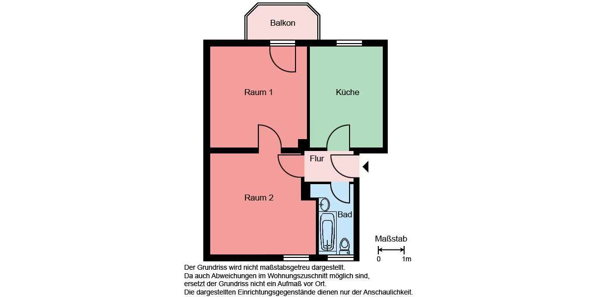 Etagenwohnung Castrop-Rauxel Rauxel - 2 Zimmer, 52 m&sup2;, 459&euro; | Angebot:27306235