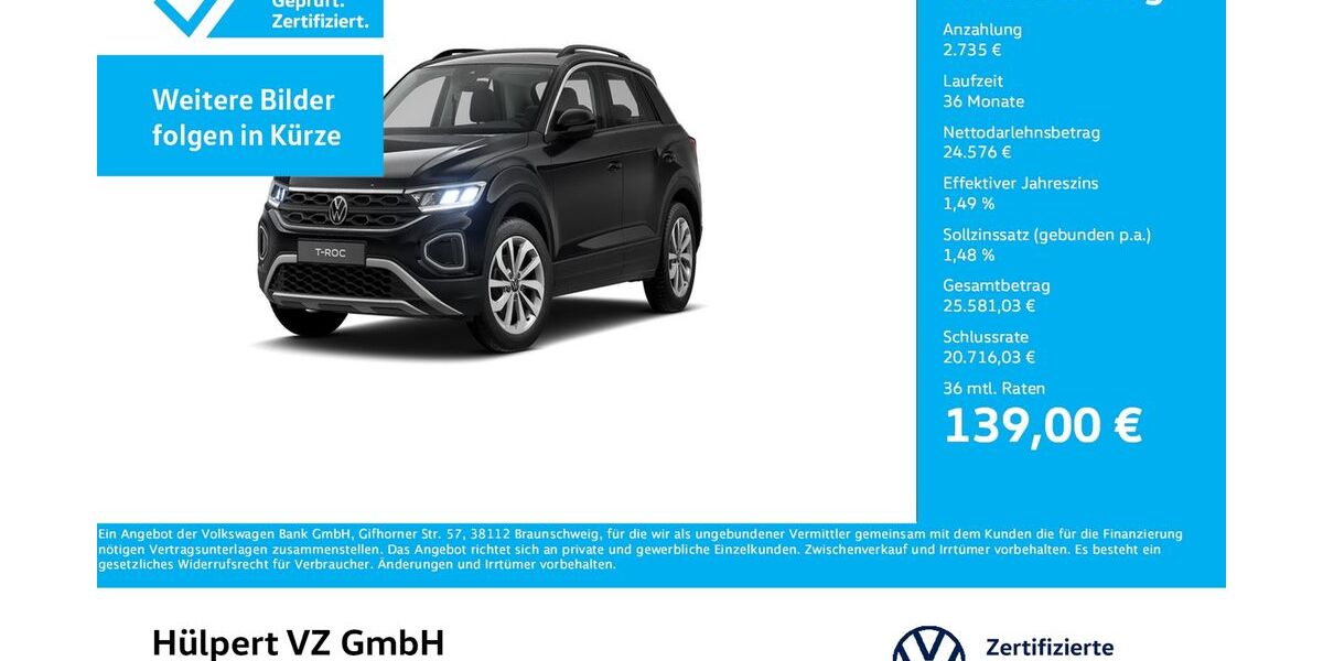 VW T-Roc 5.543 km 26.288 &euro; Dortmund 44141