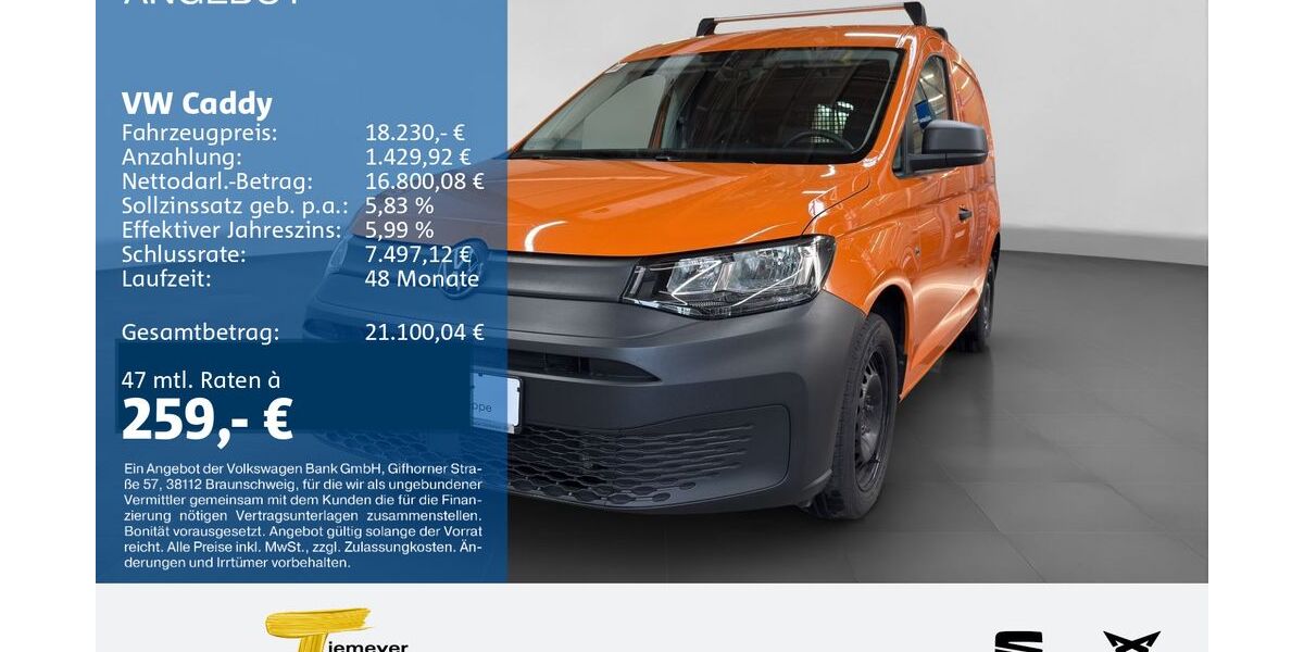 VW Caddy 29.700 km 18.230 &euro; Hemer 58675