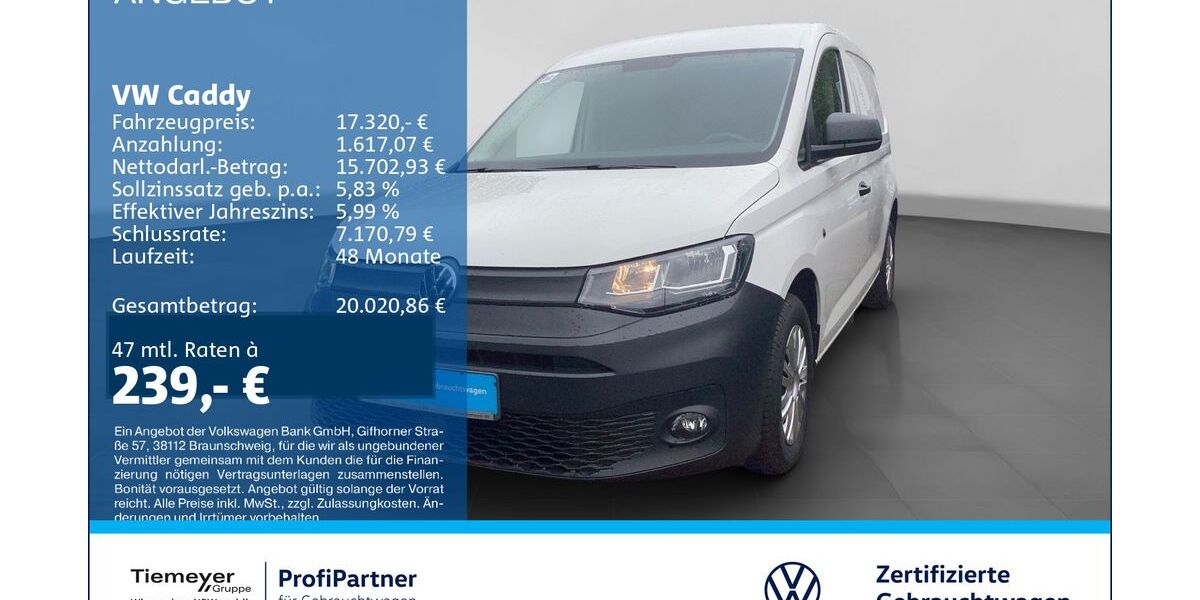 VW Caddy 76.126 km 16.120 &euro; Recklinghausen 45663