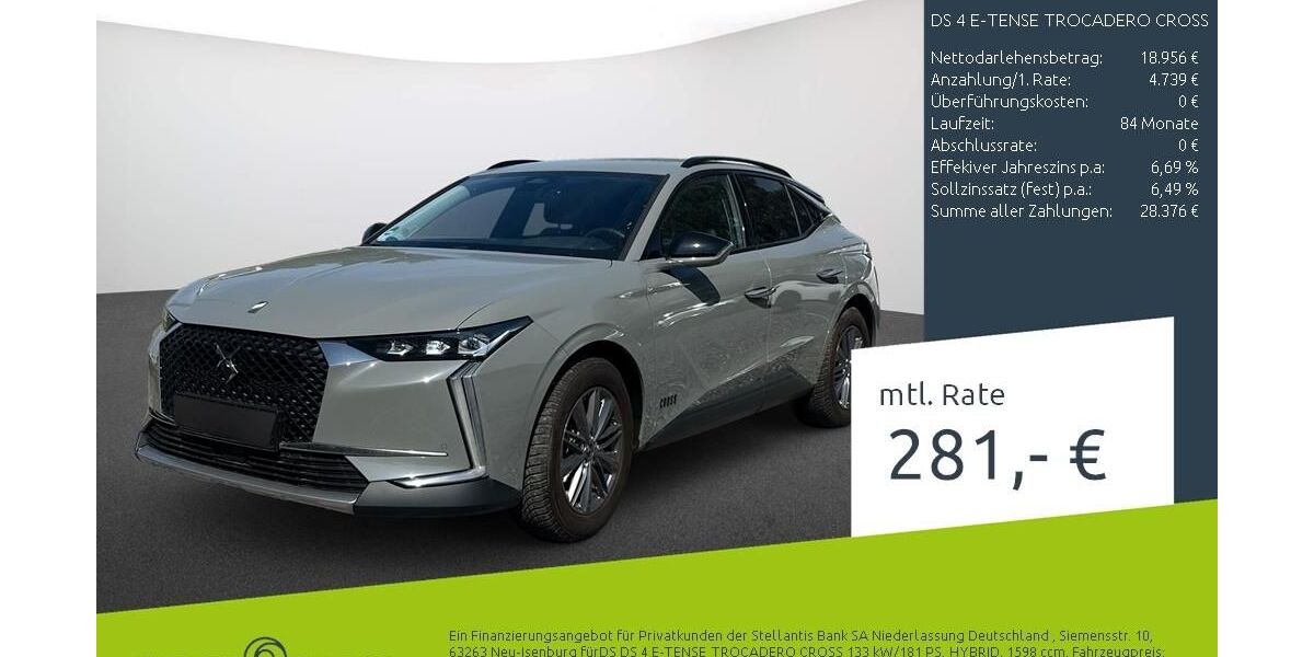 DS Automobiles DS4 25.485 km 23.695 &euro; Dortmund 44263
