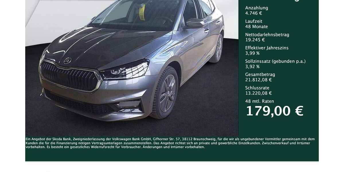 Skoda Fabia 6.851 km 23.666 &euro; Dortmund 44309