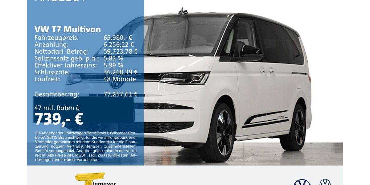 VW T7 Multivan 1.999 km 63.880 &euro; Gelsenkirchen 45888